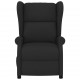 Sonata H Wingback електрически реклайнер стол, черен, текстил