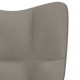 Sonata H Релакс стол, светлосив, кадифе