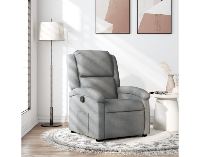 Sonata Fotoliu rabatabil, gri deschis, material textil