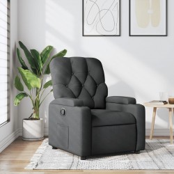 Sonata Fotoliu rabatabil gri închis, material textil