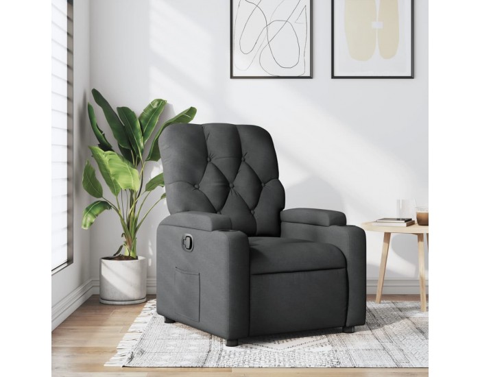 Sonata Fotoliu rabatabil gri închis, material textil