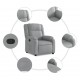 Sonata Fotoliu rabatabil, gri deschis, material textil