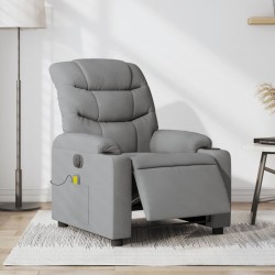 Sonata H Електрически масажен реклайнер стол, светлосив, текстил - Mobilier tapițat
