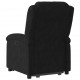 Sonata H Изправящ масажен реклайнер стол, черна, кадифе