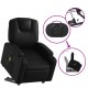 Sonata H Електрически изправящ масажен реклайнер стол, черен, еко кожа