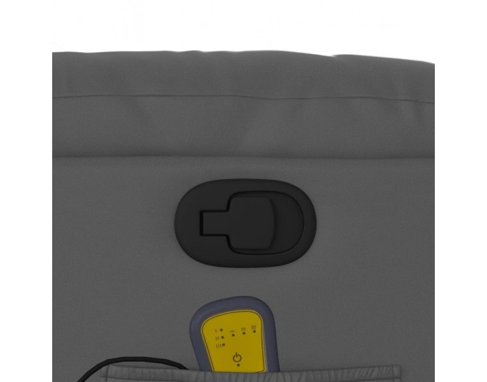 Sonata H Изправящ масажен реклайнер стол, сива, изкуствена кожа