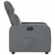 Sonata H Електрически реклайнер стол, сив, изкуствена кожа