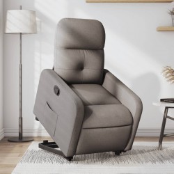 Sonata Fotoliu rabatabil cu ridicare pe verticală, gri taupe, textil