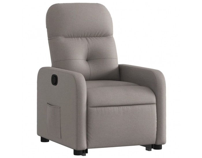 Sonata Fotoliu rabatabil cu ridicare pe verticală, gri taupe, textil