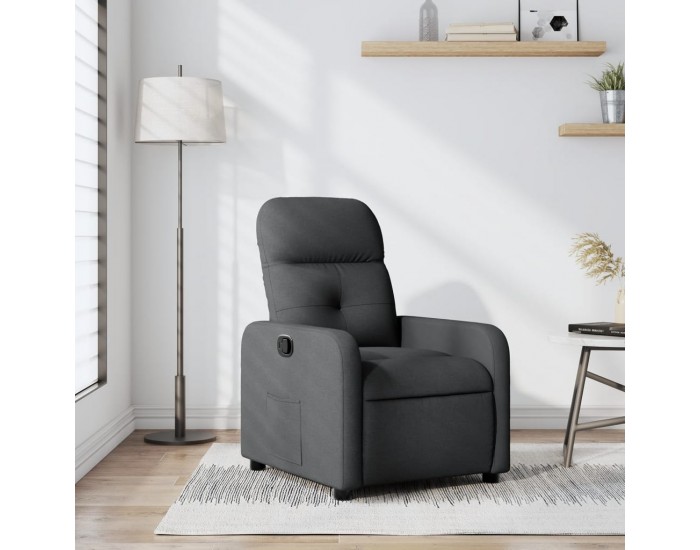Sonata Fotoliu rabatabil, gri închis, material textil