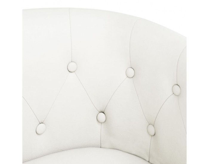 Sonata H Фотьойл, бял, изкуствена кожа