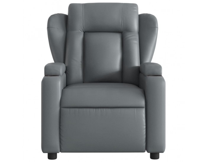 Sonata H Електрически реклайнер стол, сив, изкуствена кожа