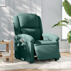 Sonata H Електрически реклайнер стол, тъмнозелен, кадифе - Mobilier tapițat