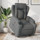 Sonata Fotoliu rabatabil cu ridicare pe verticală, gri închis, textil