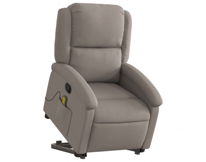 Sonata H Масажен изправящ стол реклайнер, таупе, текстил