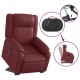 Sonata H Изправящ масажен наклоняем стол, виненочервен, изкуствена кожа