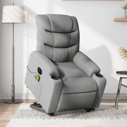 Sonata Fotoliu electric masaj rabatabil cu ridicare, gri închis textil