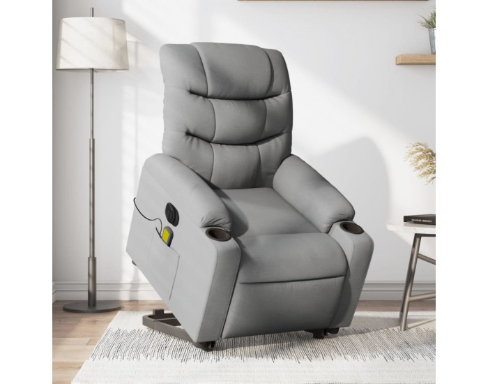 Sonata Fotoliu electric masaj rabatabil cu ridicare, gri închis textil
