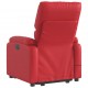 Sonata H Електрически изправящ масажен реклайнер стол, червен, еко кожа