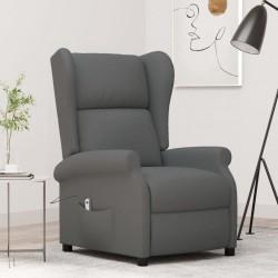 Sonata H Wingback електрически реклайнер стол, тъмносив, текстил - Fotolii