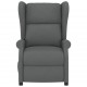 Sonata H Wingback електрически реклайнер стол, тъмносив, текстил