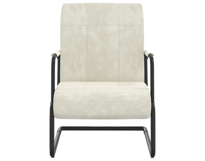 Sonata H Конзолен стол, кремавобял, кадифе