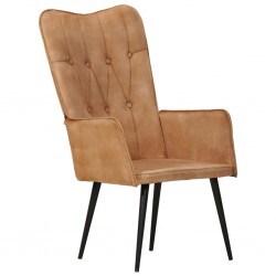 Sonata H Wingback стол, кафяв, канава - Fotolii
