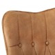 Sonata H Wingback стол, кафяв, канава