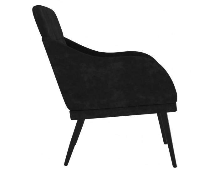 Sonata H Кресло, черно, 63x76x80 см, кадифе