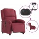 Sonata H Електрически масажен наклоняем стол, виненочервен, текстил
