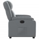 Sonata H Електрически реклайнер стол, сив, изкуствена кожа