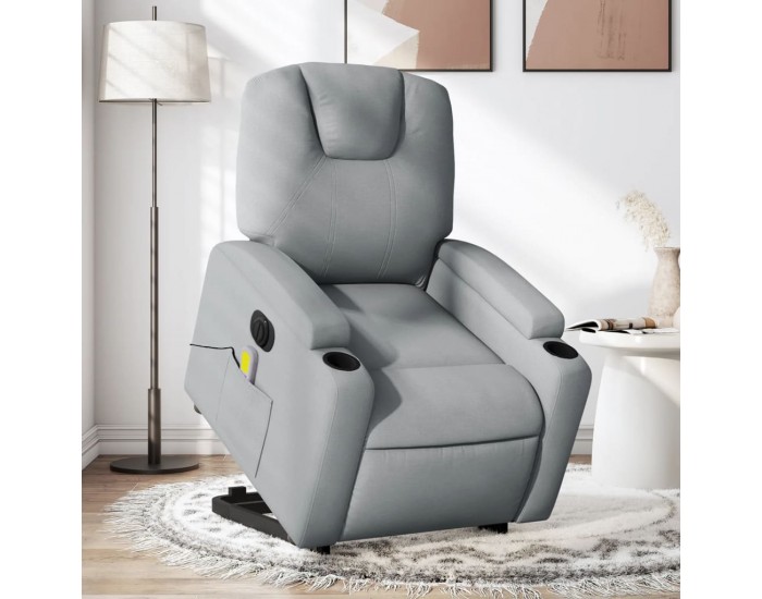 Sonata Fotoliu electric masaj rabatabil cu ridicare, gri închis textil