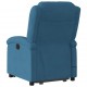 Sonata H Изправящ масажен реклайнер стол, син, кадифе