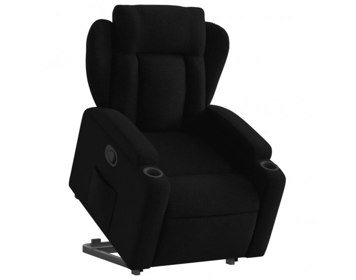 Sonata Fotoliu rabatabil cu ridicare pe verticală, negru, textil