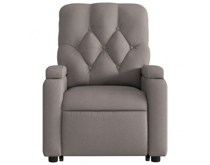 Sonata Fotoliu electric rabatabil cu ridicare, gri taupe, textil