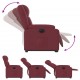 Sonata H Електрически изправящ реклайнер стол, виненочервен, текстил