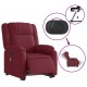 Sonata H Електрически изправящ масажен реклайнер виненочервен текстил