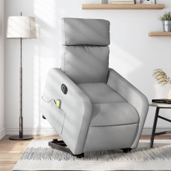 Sonata Fotoliu electric masaj rabatabil cu ridicare, gri închis textil