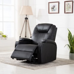 Sonata H Масажен стол с люлееща функция, черен, изкуствена кожа - Mobilier cu mecanism de relaxare