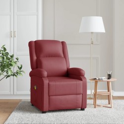 Sonata H Масажен стол виненочервен изкуствена кожа - Mobilier cu mecanism de relaxare