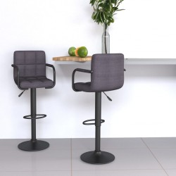 Sonata H Бар табуретки, 2 бр, таупе, текстил - Scaune de bar