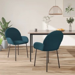 Sonata H Трапезни столове, 2 бр, сини, кадифе - Scaune