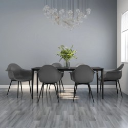 Sonata H Трапезни столове, 6 бр, сиви, PP - Scaune de dining