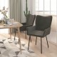 Sonata H Трапезни столове, 2 бр, тъмносиви, кадифе