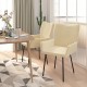Sonata H Трапезни столове, 2 бр, кремави, кадифе
