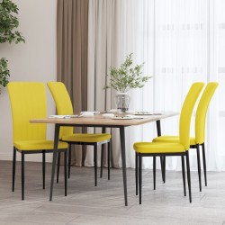 Sonata H Трапезни столове, 4 бр, горчица, кадифе - Scaune de dining