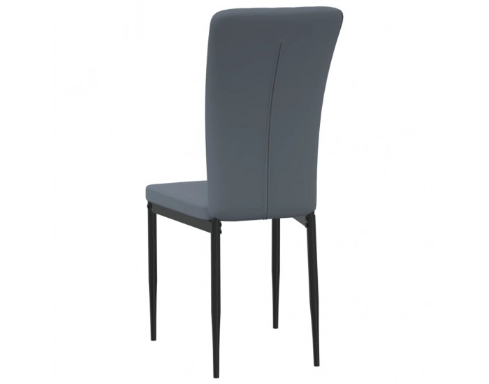 Sonata H Трапезни столове, 4 бр, тъмносиви, кадифе