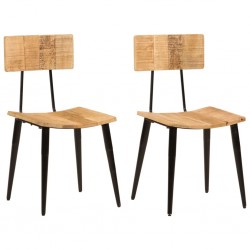 Sonata H Трапезни столове 2 бр 44x40x80 см мангово дърво масив - Scaune de dining