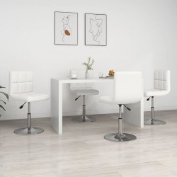 Sonata H Трапезни столове, 4 бр, бели, изкуствена кожа - Scaune de dining