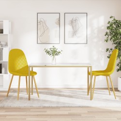 Sonata H Трапезни столове, 2 бр, горчица, кадифе - Scaune de dining